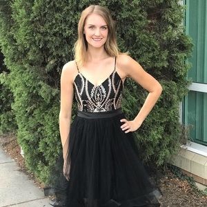 Black tie gala dress